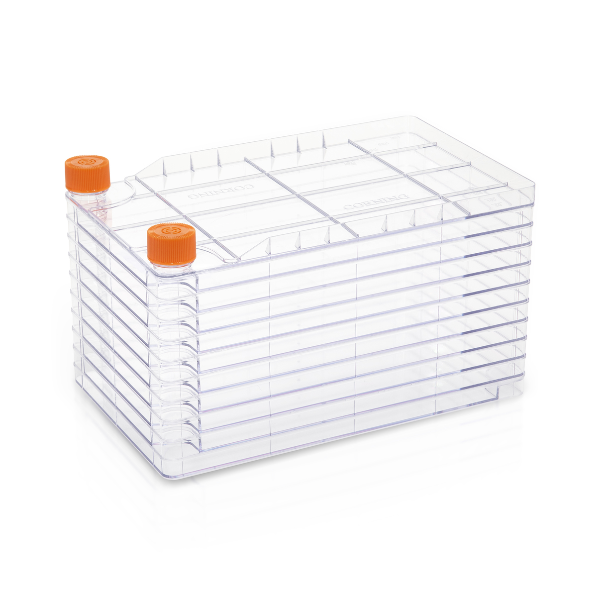 CellBIND® 聚苯乙烯CellSTACK® 10层细胞培养室，带透气盖，6/箱 Corning CellSTACK, 10-layer Polystyrene vessel with Vent Caps, CellBIND treated Growth Surface, Sterile, 1 per bag, 6 per case
